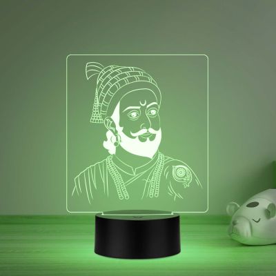 Chhatrapati Shivaji Maharaj Night lamp 7 Color Changing Light